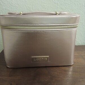 Lancome pink makeup case 9x6.5x6 nwot